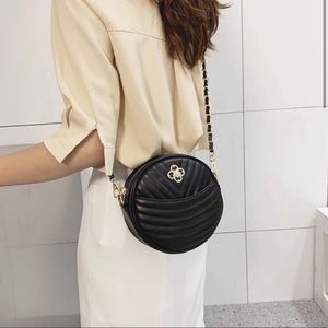 🆕VIOLA Quilted Round Crossbody Bag